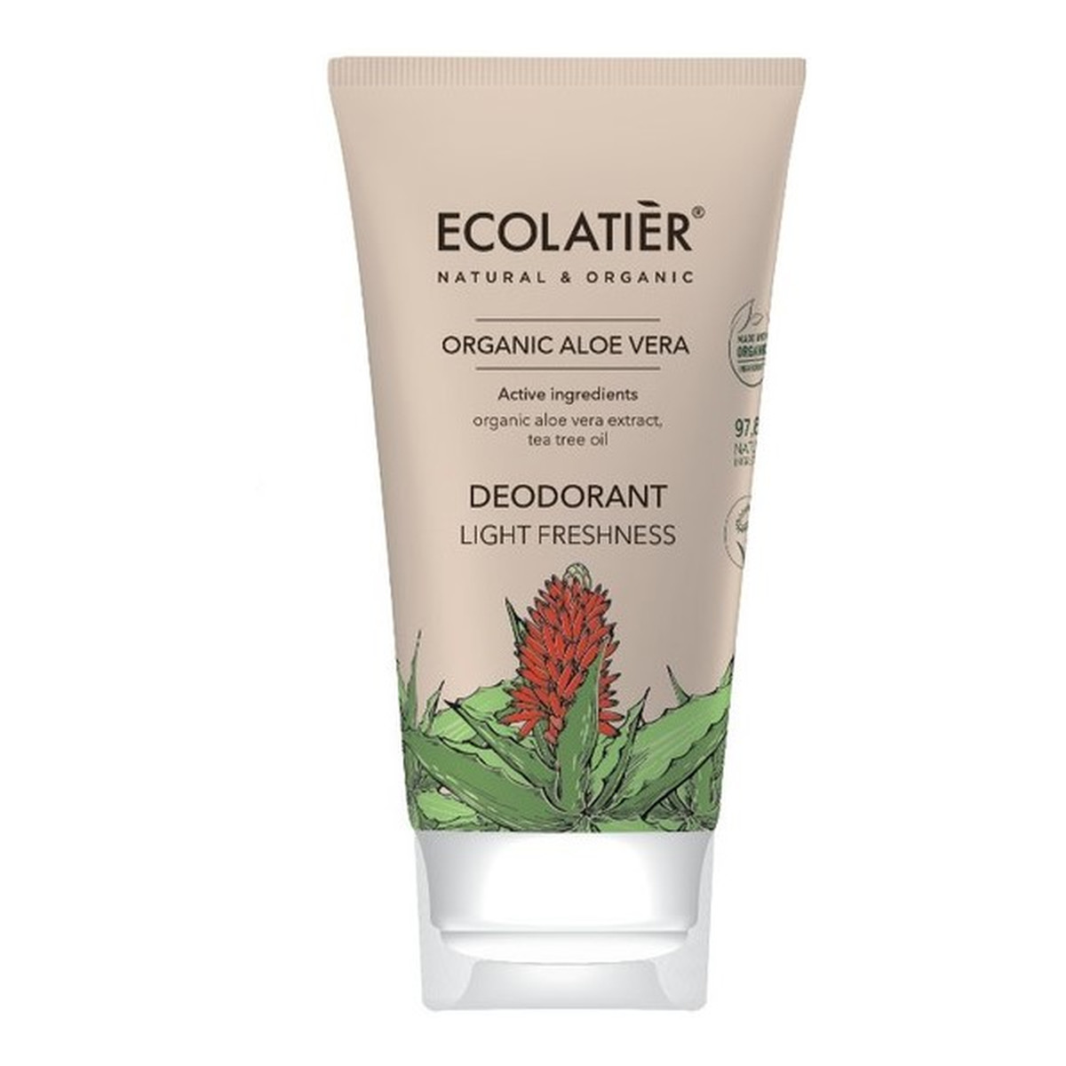 Ecolatier Aloe Vera Dezodorant z organicznym aloesem Lekka świeżość 40ml