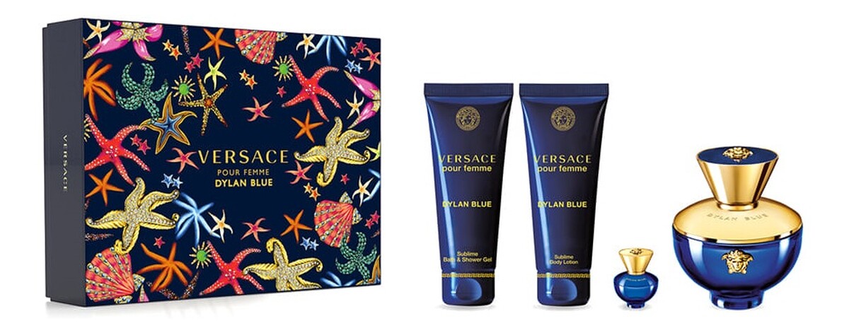 Zestaw woda perfumowana spray 100ml + miniatura wody perfumowanej 5ml + żel pod prysznic 100ml + balsam do ciała 100ml