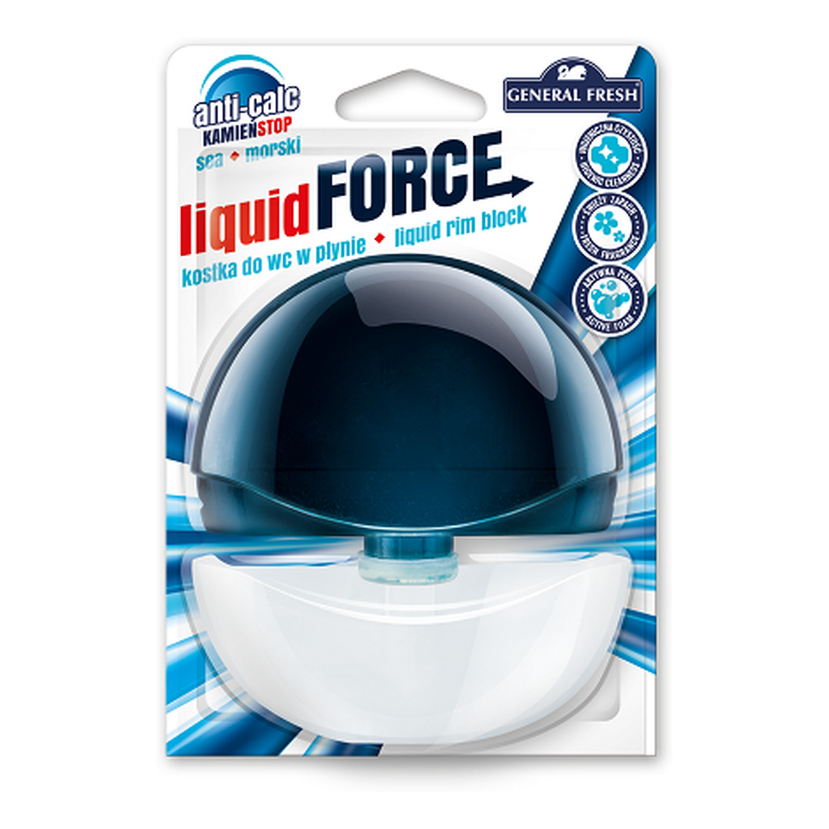 General Fresh Liquid Force kostka do WC w płynie Morze 55ml