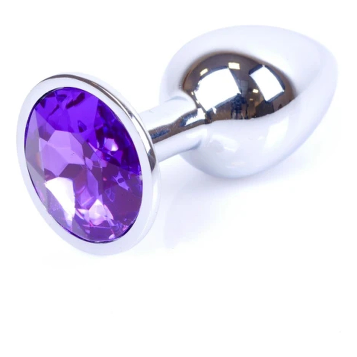 MyLove Butt Plug Collection Jewellery Silver metalowy korek analny Purple