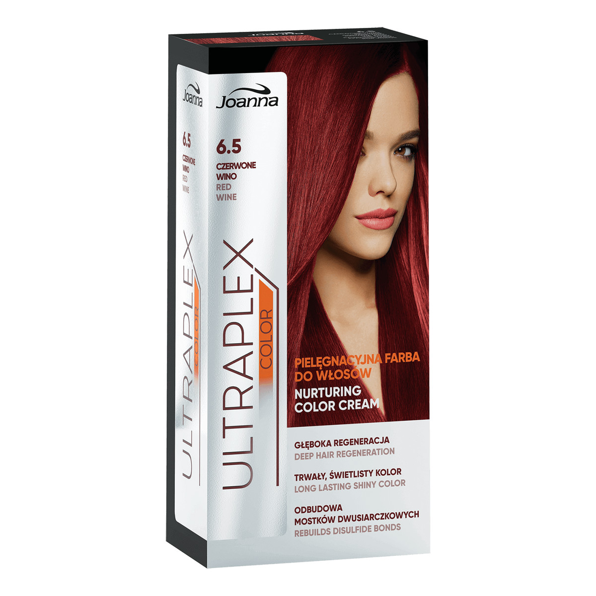 Joanna Ultraplex Farba Pielęgnacyjna Do Włosów Czerwone Wino (6.5)