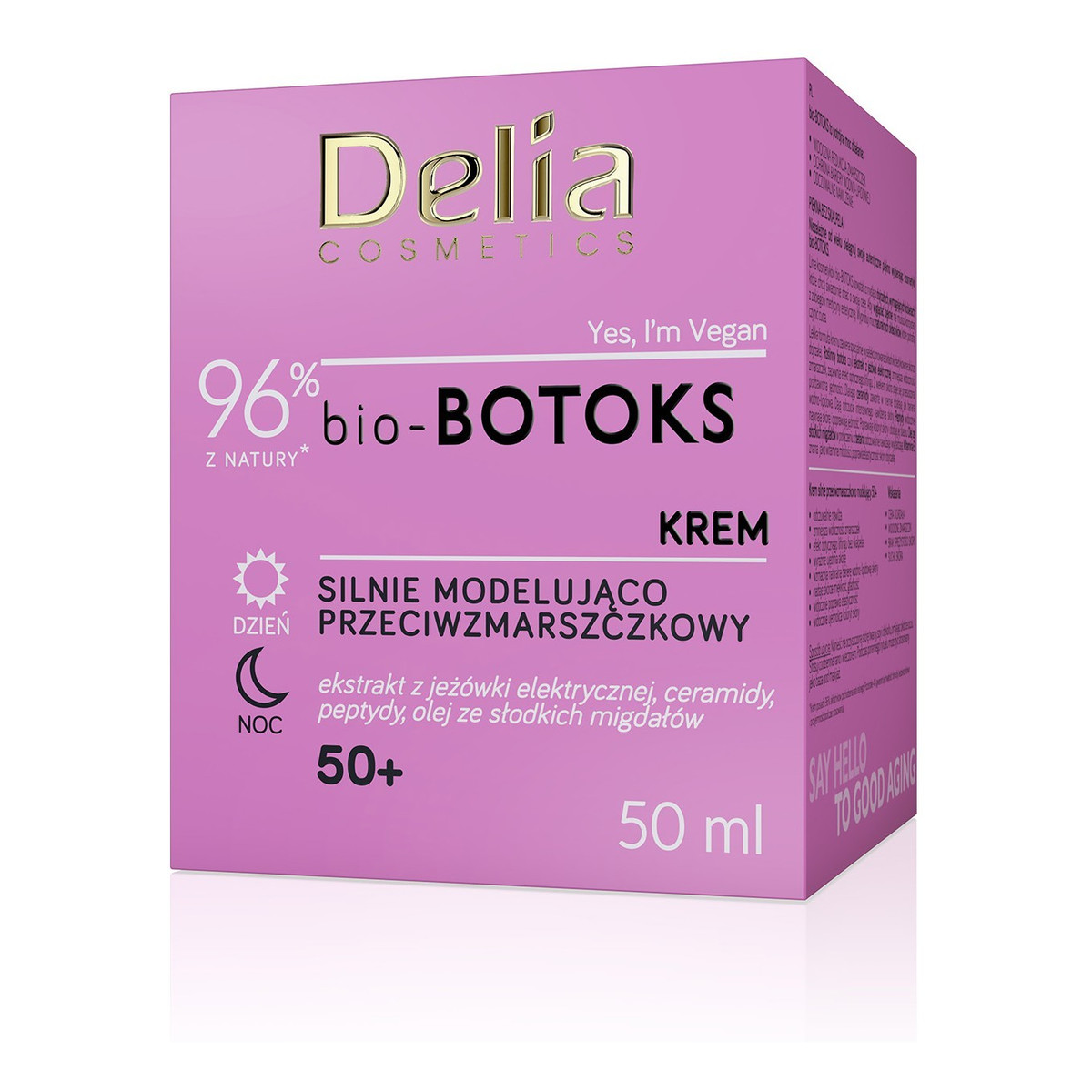 Delia Cosmetics bio-botoks Krem silnie modelująco przeciwzmarszczkowy 50+ na dzień i noc 50ml