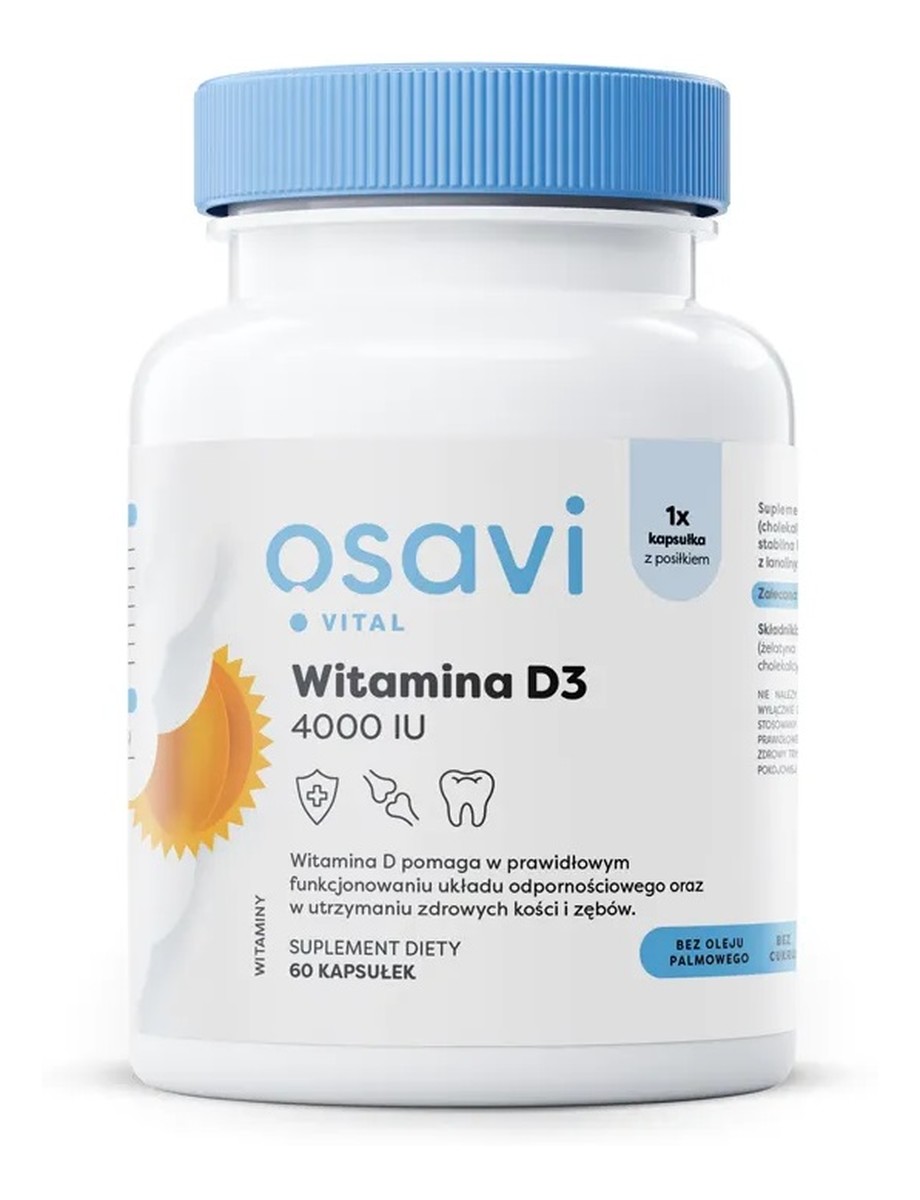 Witamina D3 4000IU suplement diety 60 kapsułek