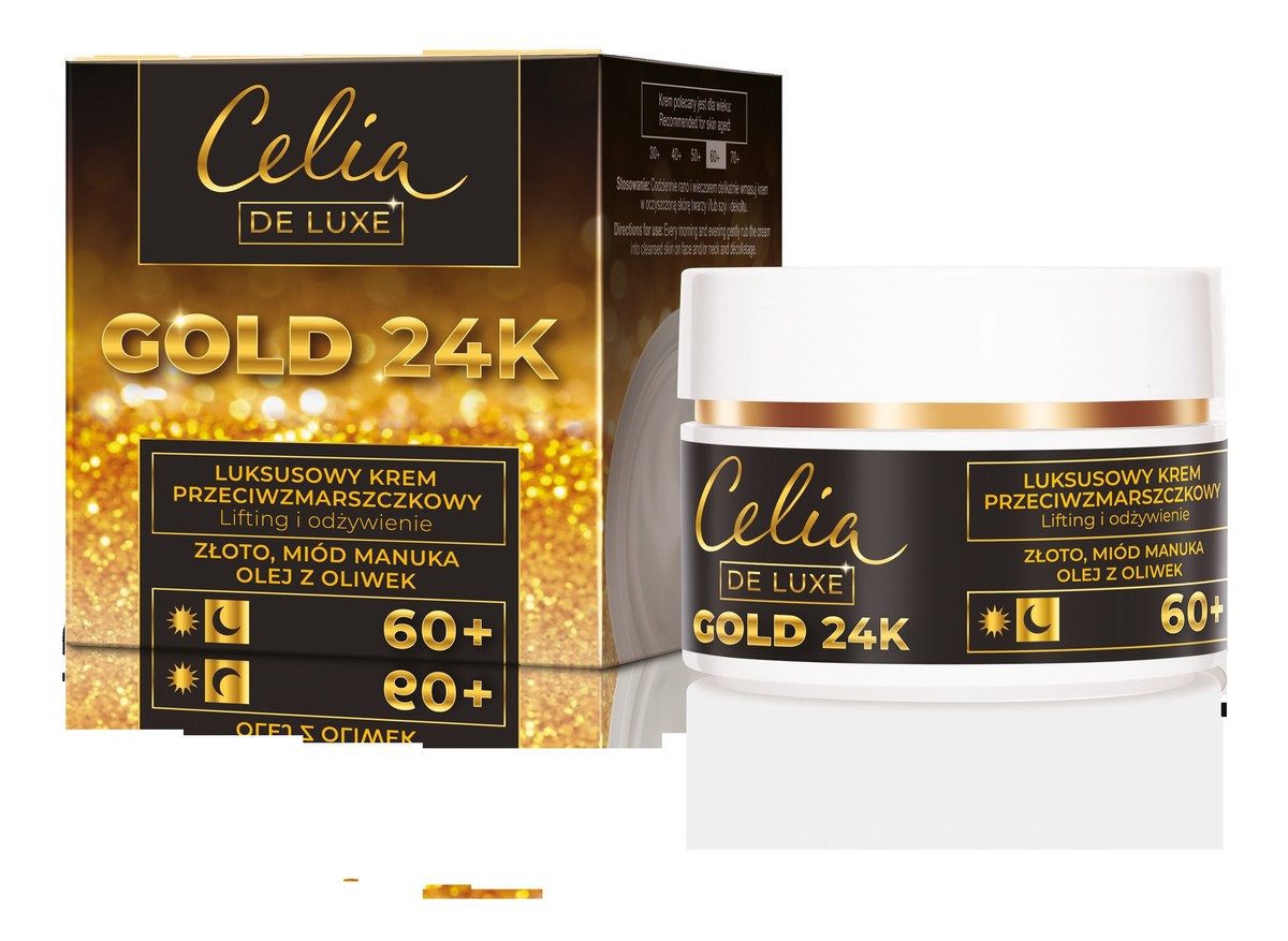 Krem Do Twarzy Gold 24K na dzień i na noc 60+