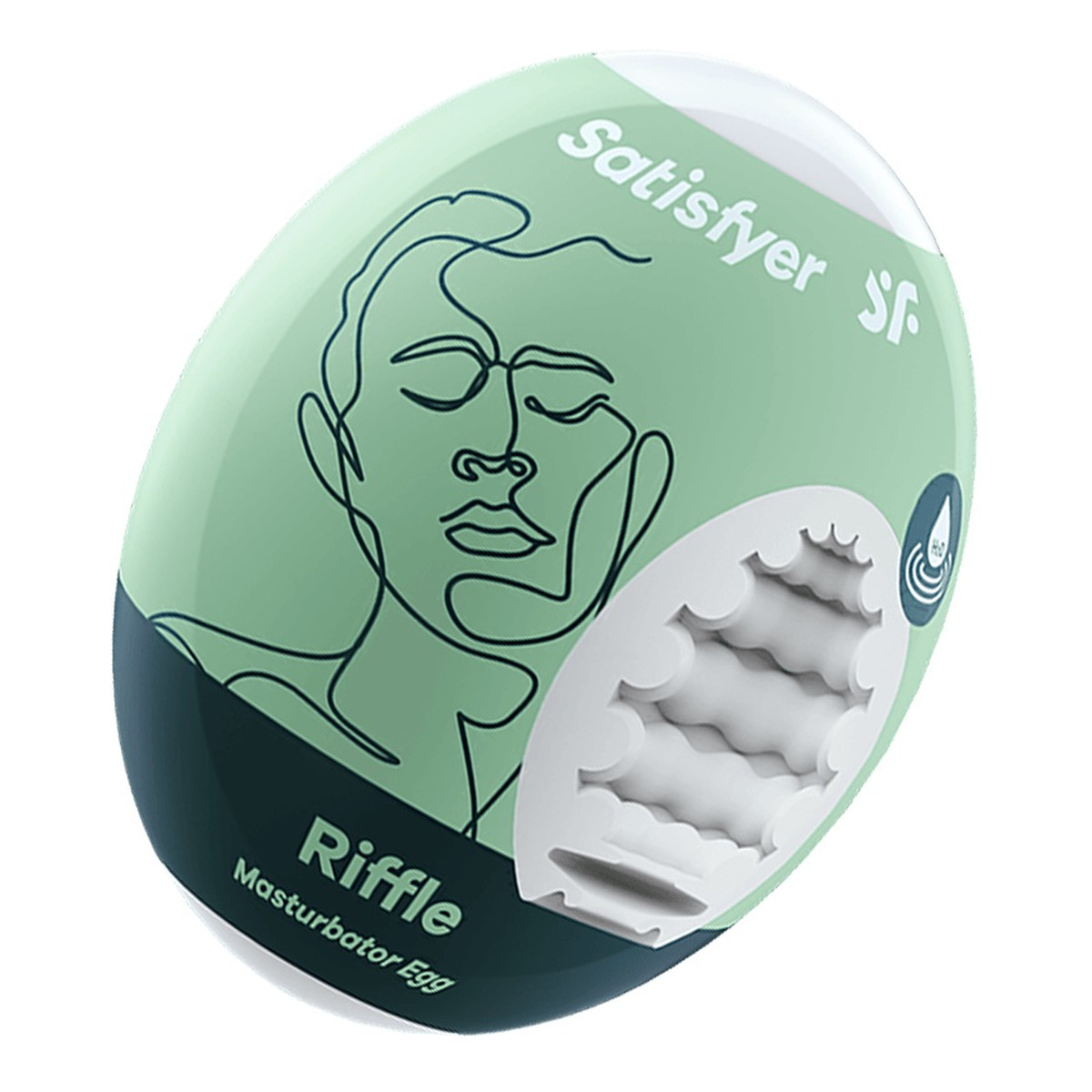 Satisfyer Masturbator egg masturbator w kształcie jajka riffle