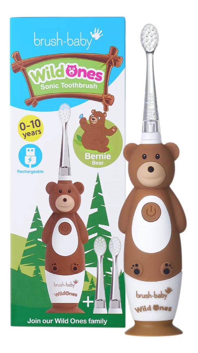 Wildones szczoteczka soniczna dla dzieci 0-10l bernie bear