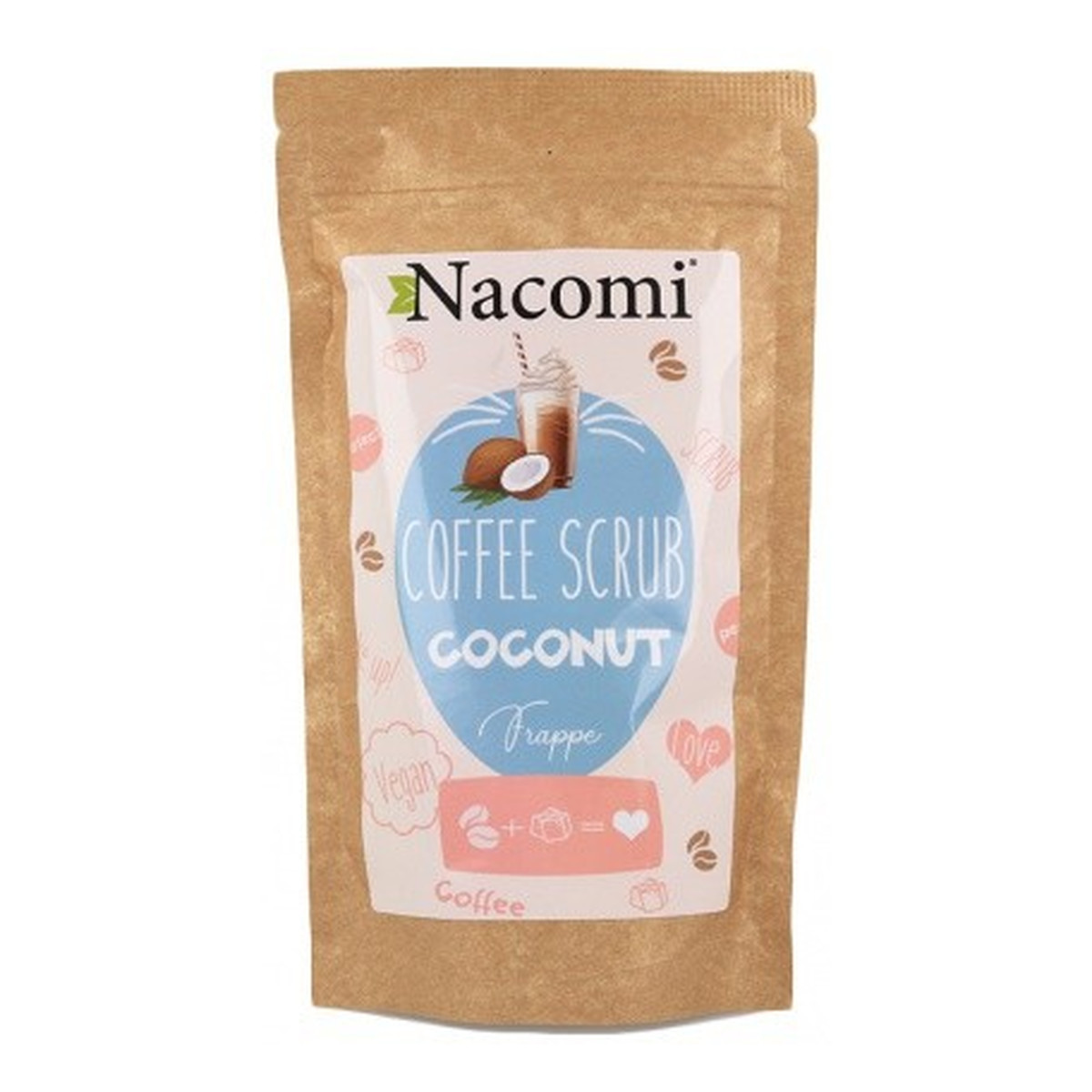 Nacomi Suchy Peeling Do Ciała Kokos 200g