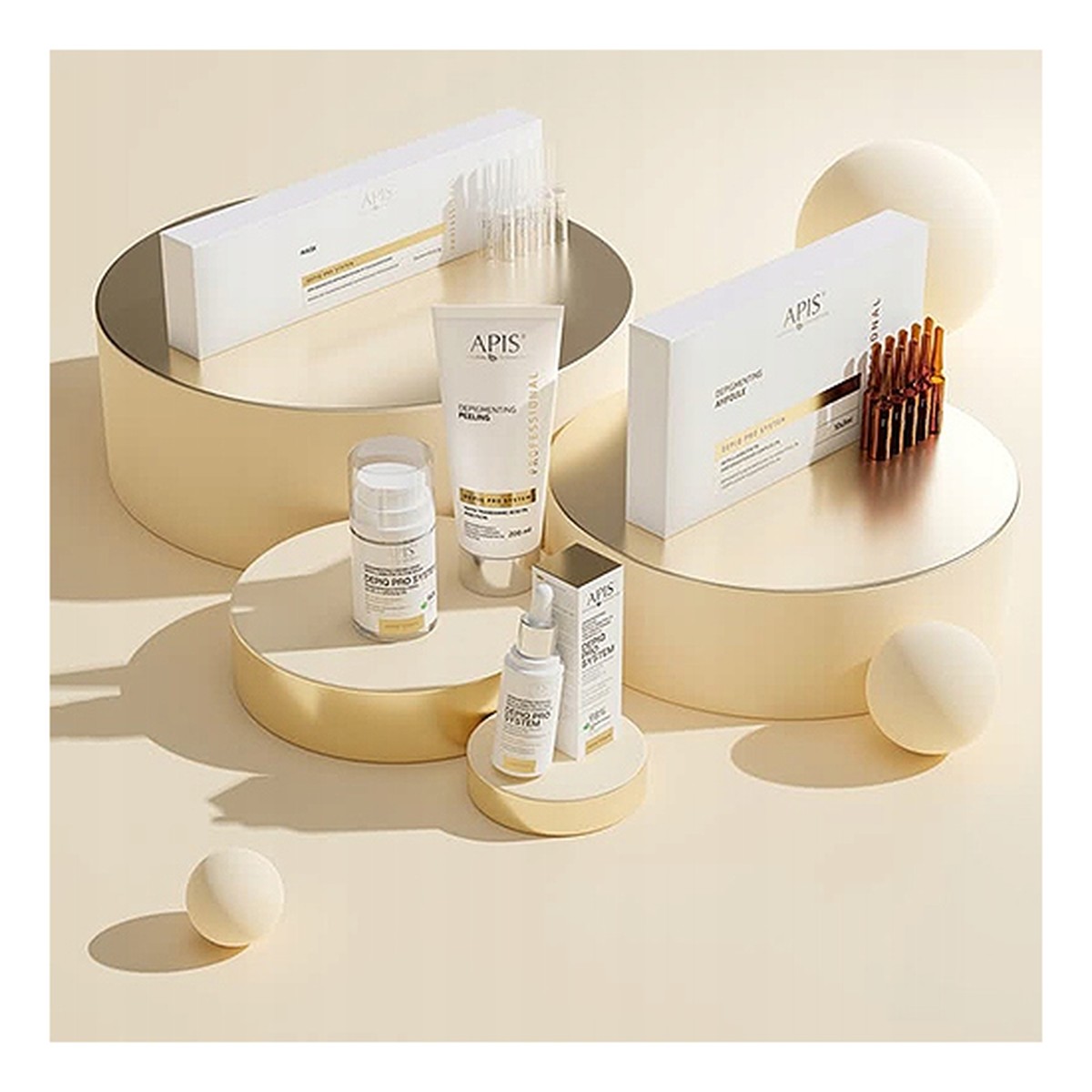 maska do zaawansowanej depigmentacji przebarwień 10x3ml + 10x0.7g