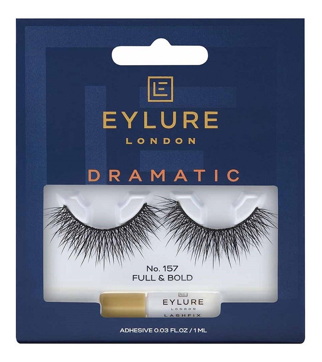 Dramatic lashes sztuczne rzęsy z klejem efekt wypełnienia no. 157