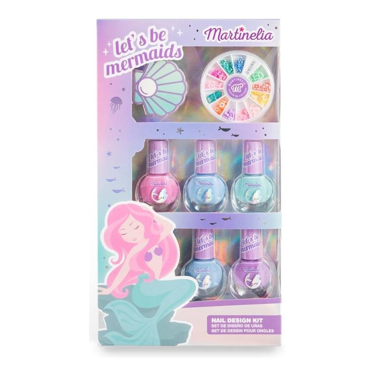 Martinelia Lets Be Mermaids zestaw do manicure dla dzieci 4ml