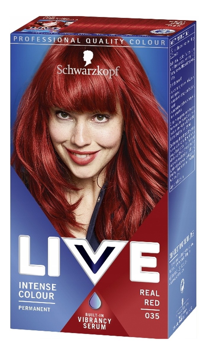 Live intense colour farba do włosów 035 real red
