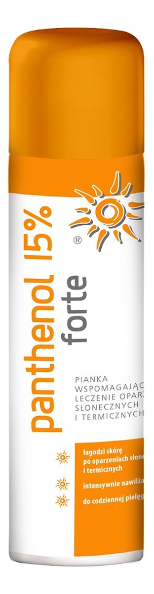 Panthenol 15% Forte pianka na oparzenia słoneczne