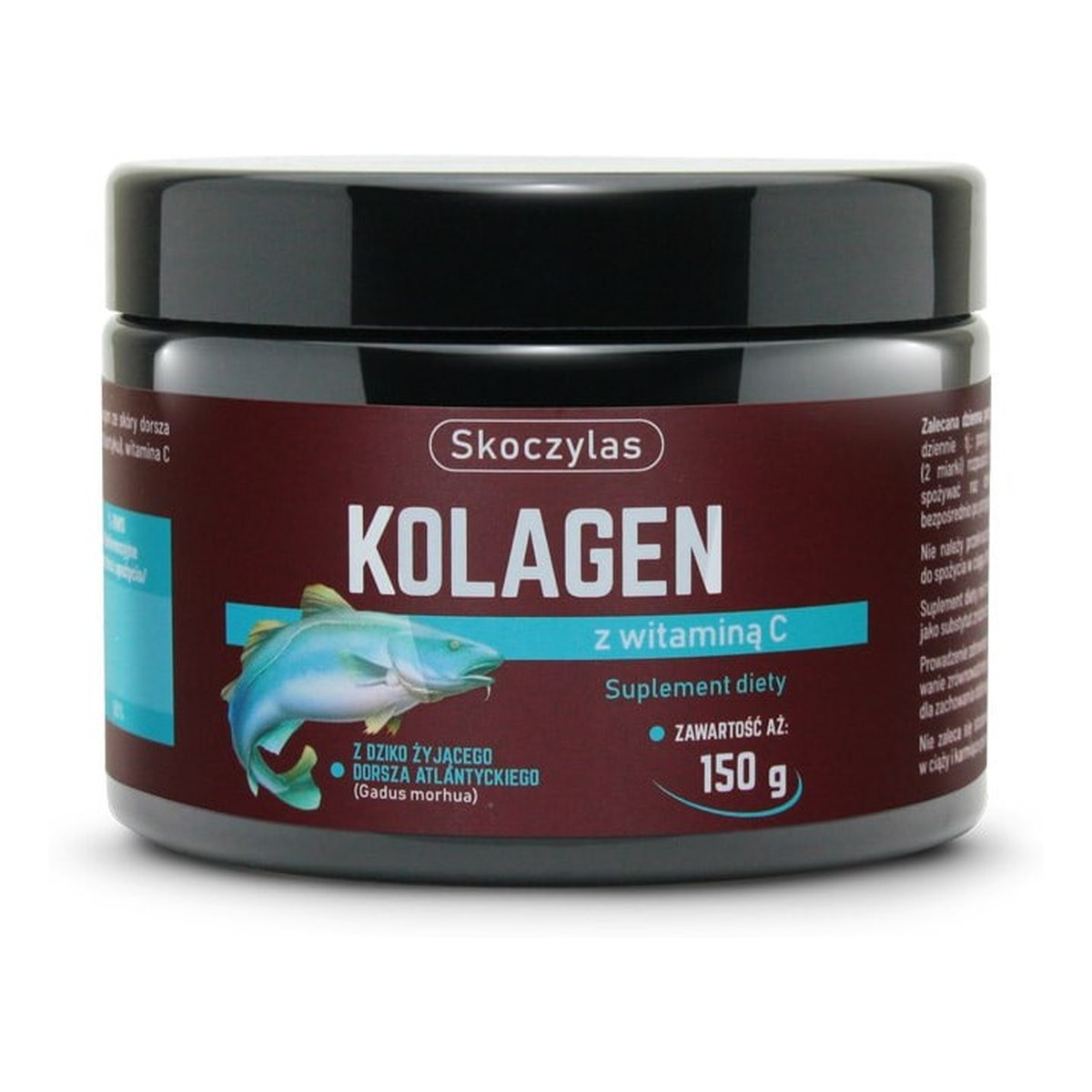 Skoczylas Kolagen z dorsza atlantyckiego dziko żyjącego suplement diety 150g