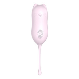 Miaou-rtc wibrator zdalnie sterowany z 9 trybami wibracji w kształcie kota light pink