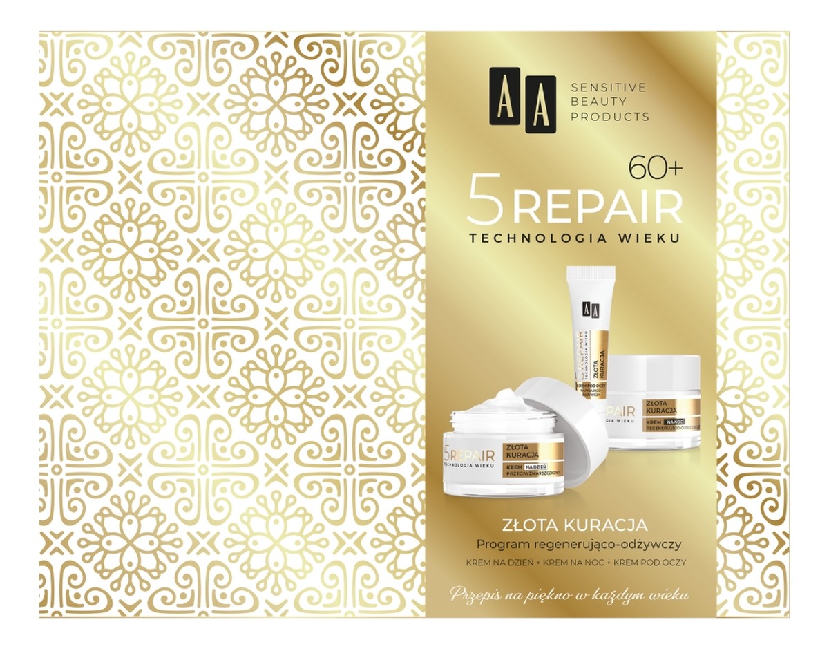 Zestaw krem na dzień 50ml + krem na noc 50ml + krem pod oczy 15ml
