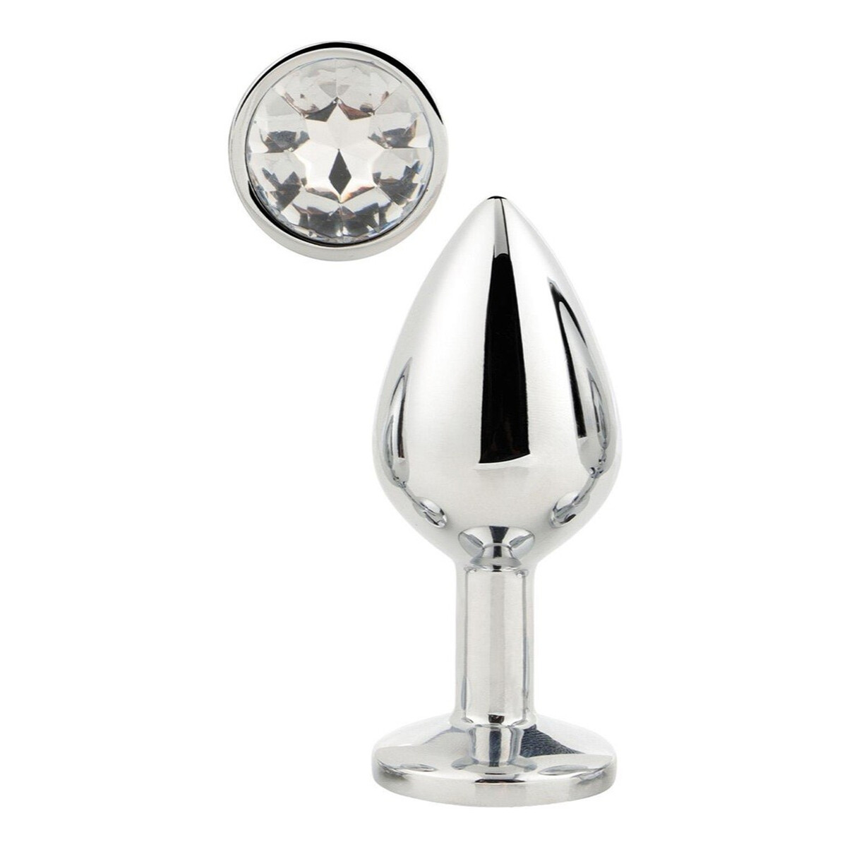 Dream Toys Gleaming love medium silver plug korek analny m