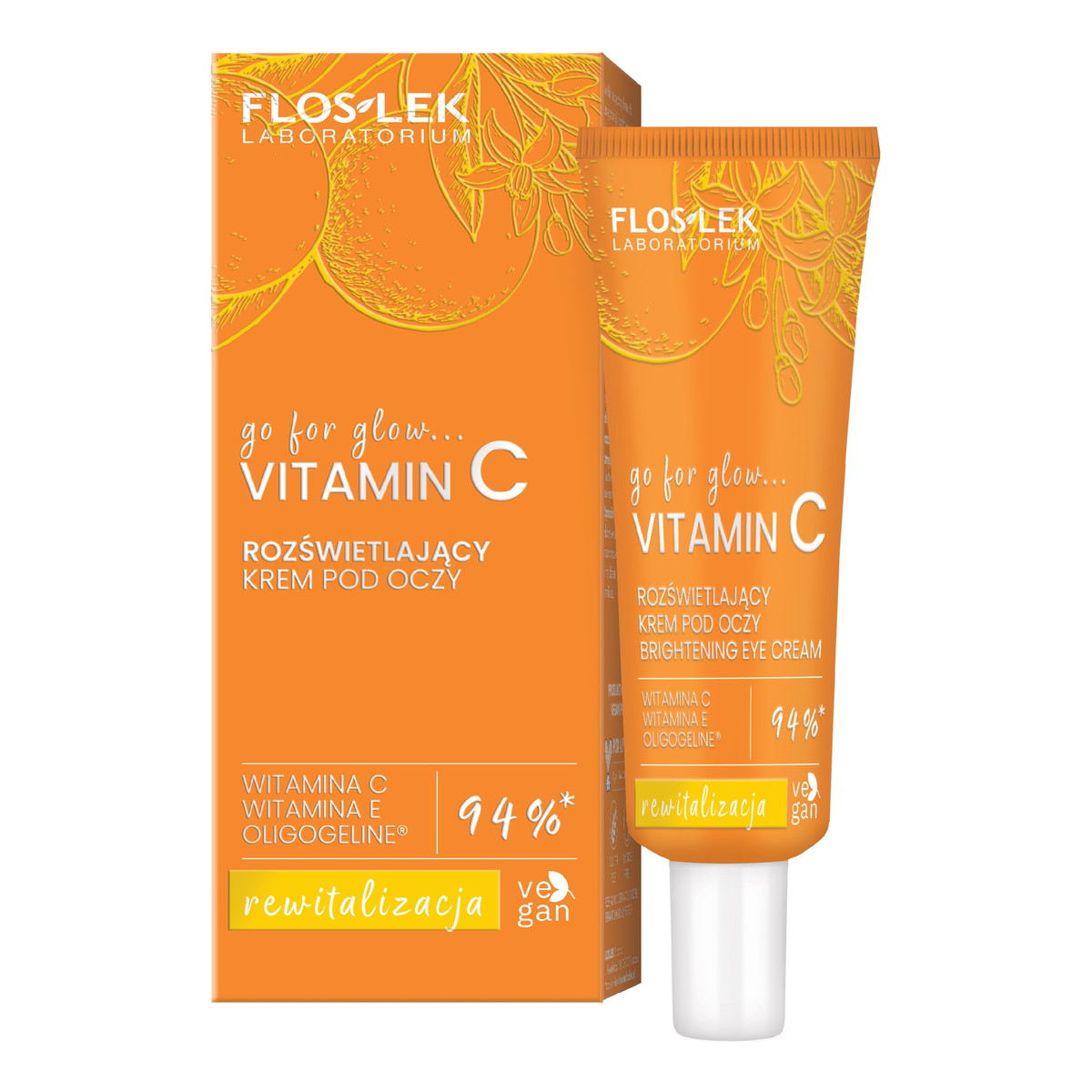 FlosLek Go For Glow Witamin C Rozświetlający Krem pod oczy 30ml