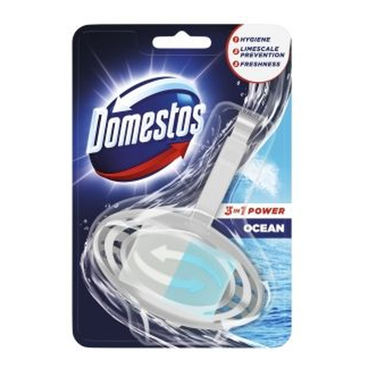 Domestos Ocean Kostka toaletowa do wc 3w1 power koszyk