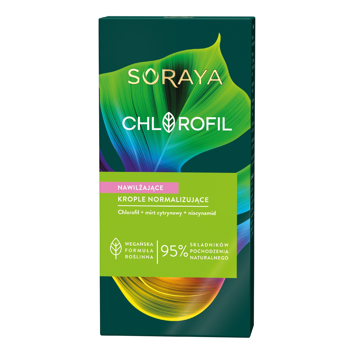 Soraya Chlorofil Nawilżające Krople normalizujące do młodej cery 30ml