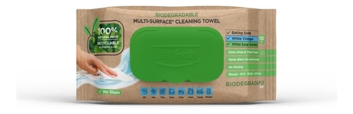 Bio chusteczki nawilżane do czyszczenia powierzchni