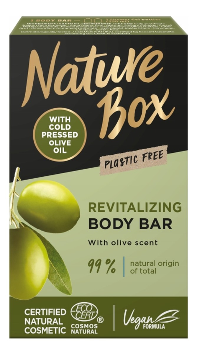 Revitalizing body bar rewitalizująca kostka myjąca do ciała olive