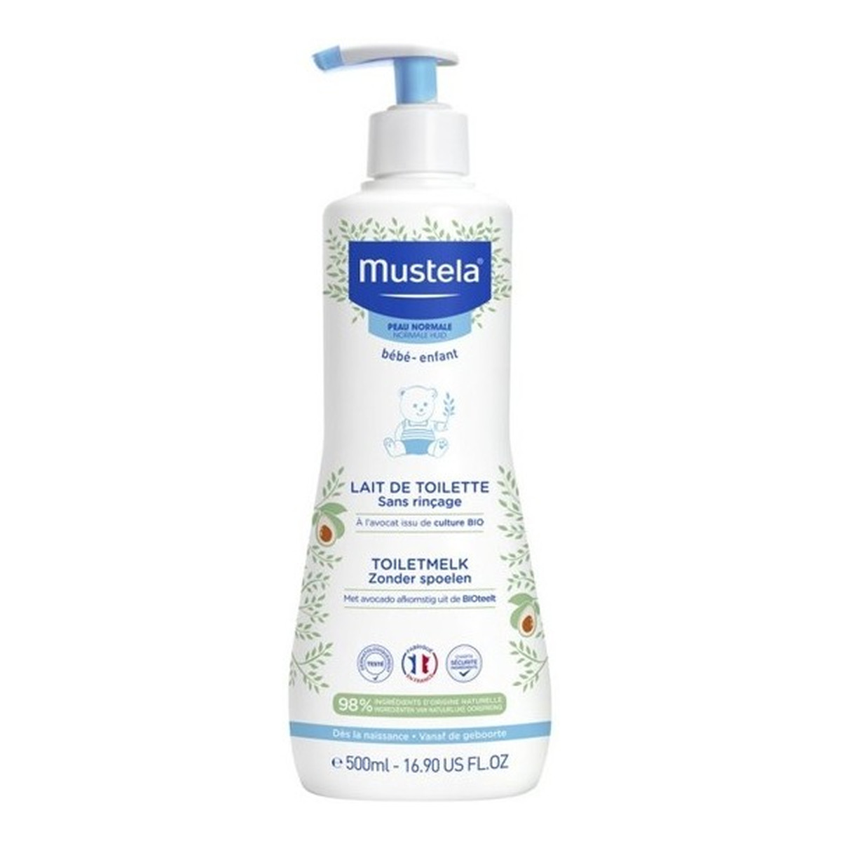 Mustela Lait de toilette Mleczko oczyszczające dla niemowląt 500ml