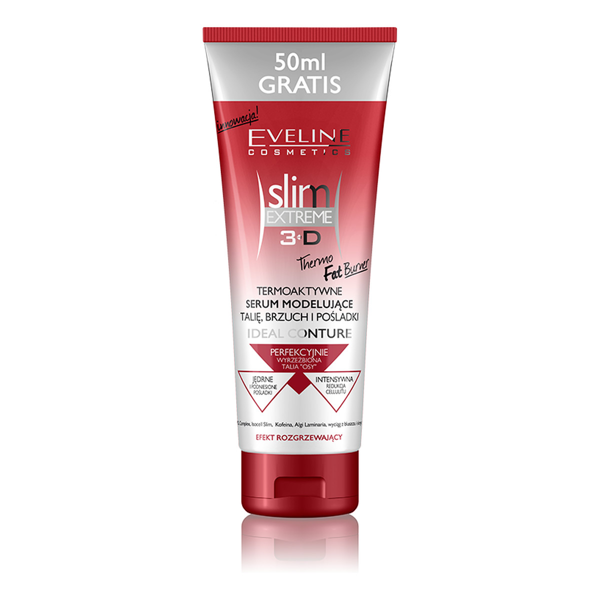 Eveline 3D Slim Extreme Termoaktywne Serum Modelujące Talię, Brzuch i Pośladki 250ml