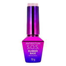 S.o.s. antidotum rubber base baza kauczukowa do manicure pedicure i ozdób powder pink