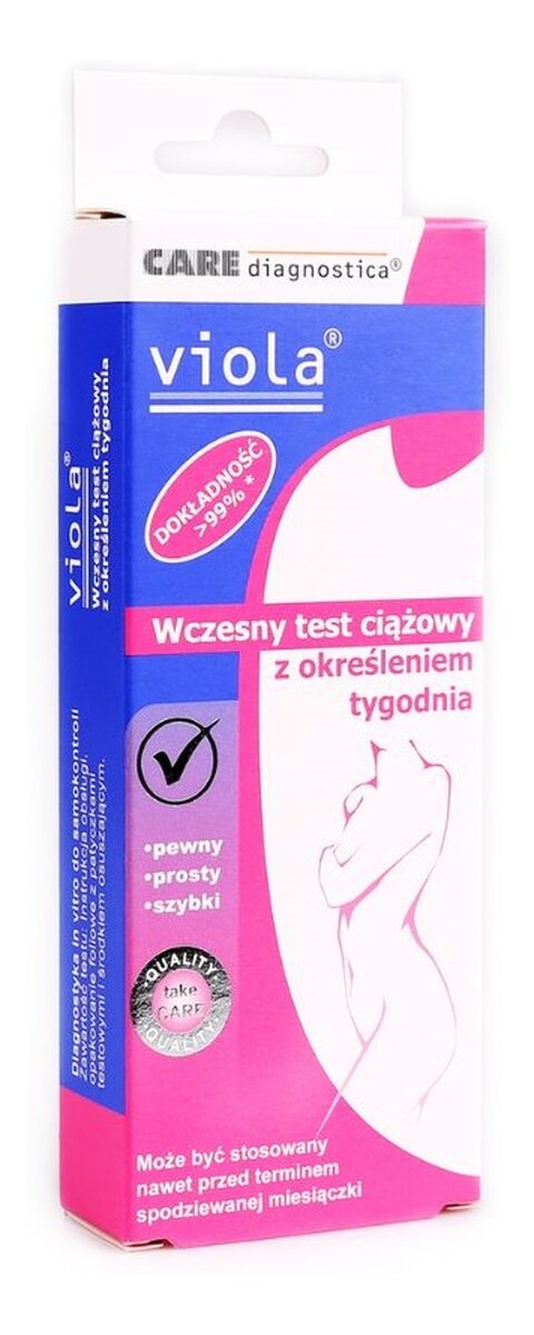 Viola wczesny test ciążowy z określeniem tygodnia 1szt