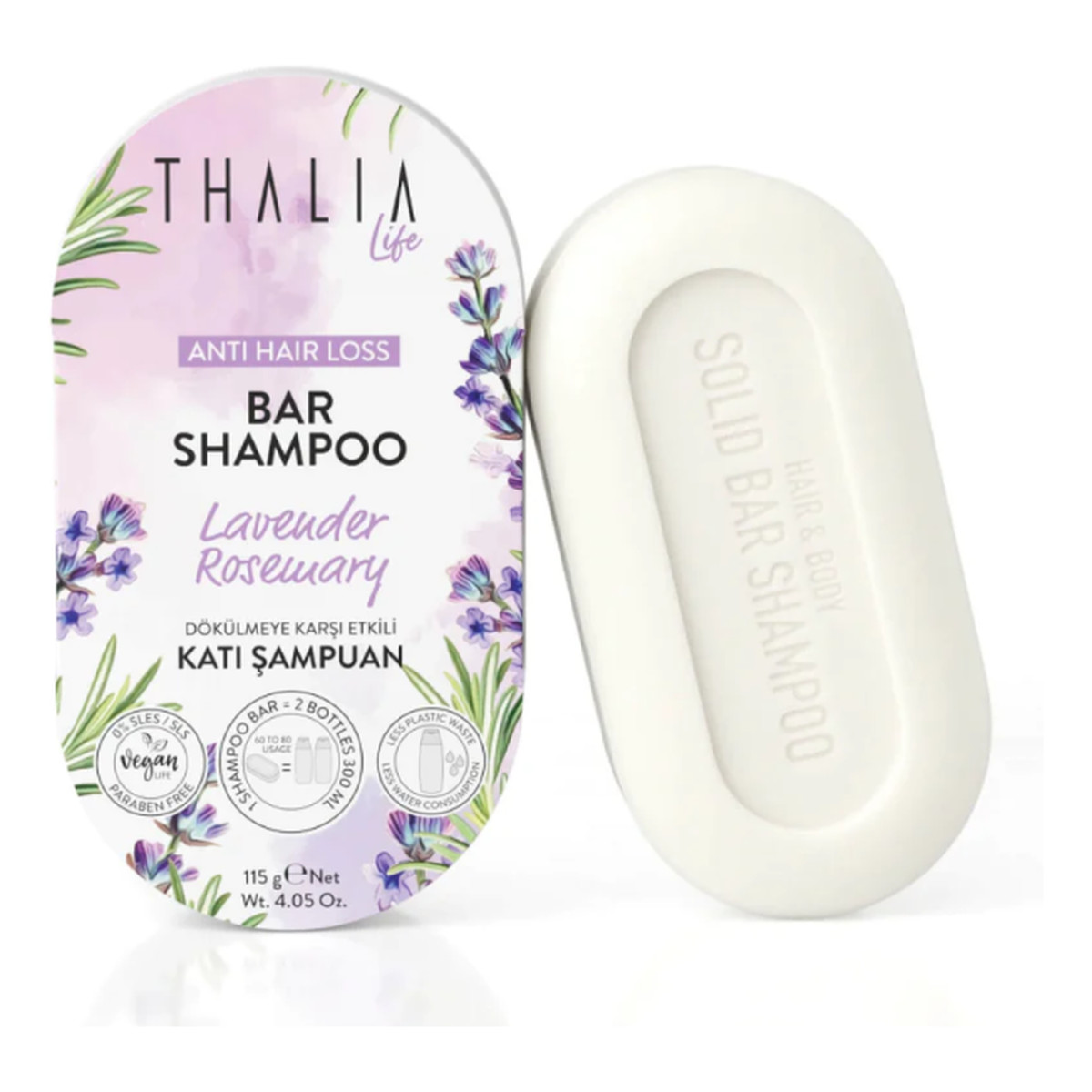 Thalia szampon w kostce lawenda i rozmaryn 115g