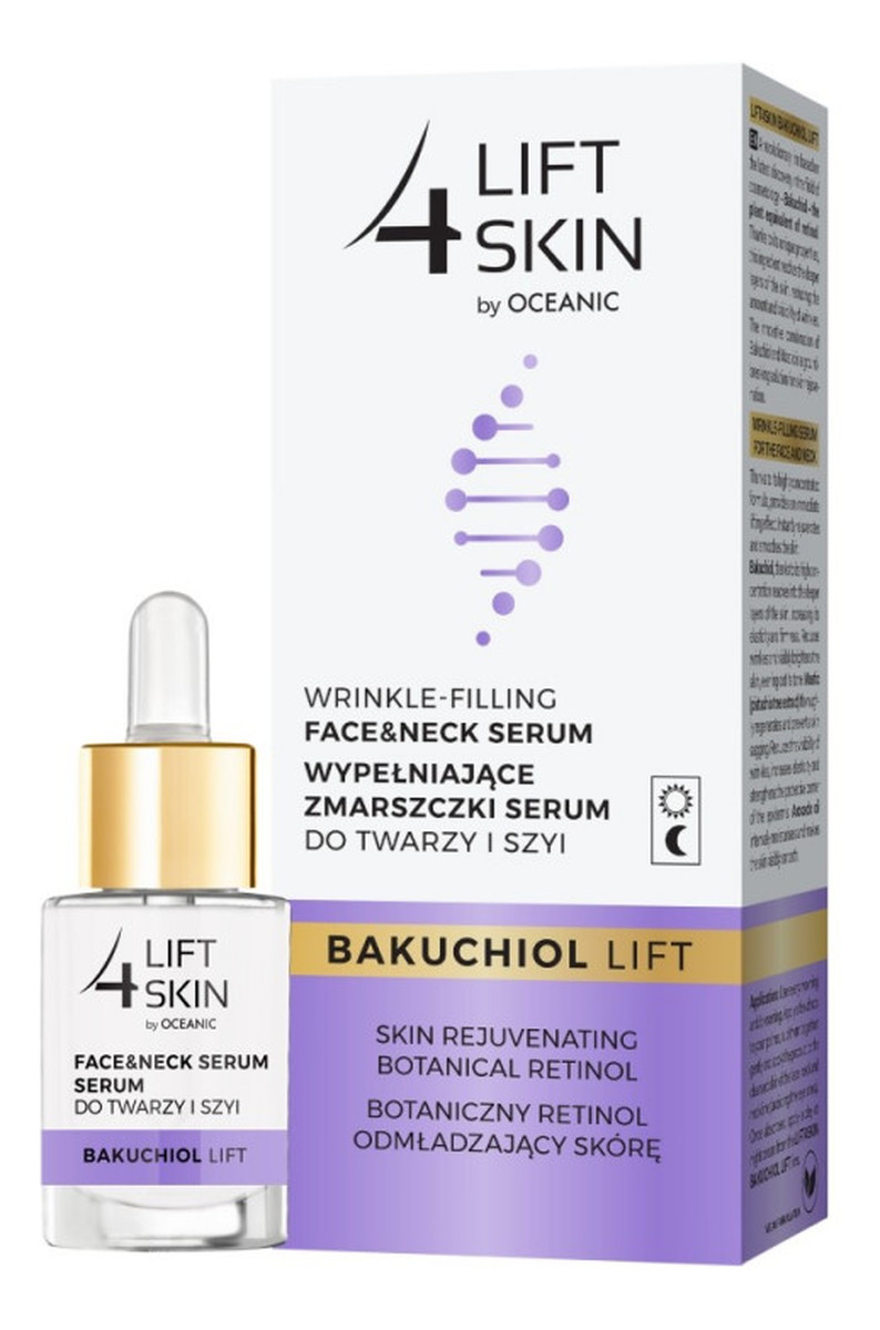 Bakuchiol Lift wypełniające zmarszczki serum do twarzy i szyi