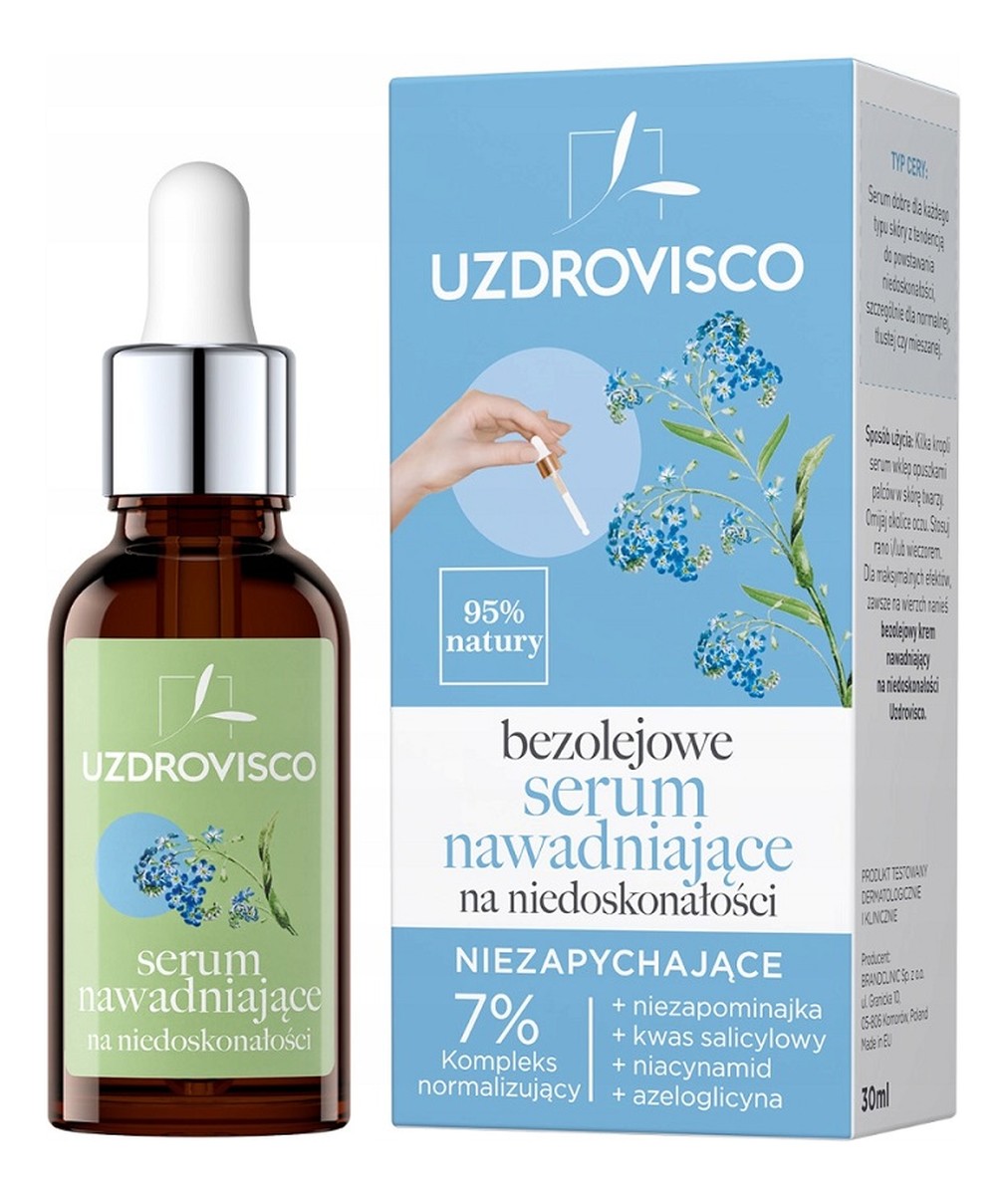 Bezolejowe serum na niedoskonałości