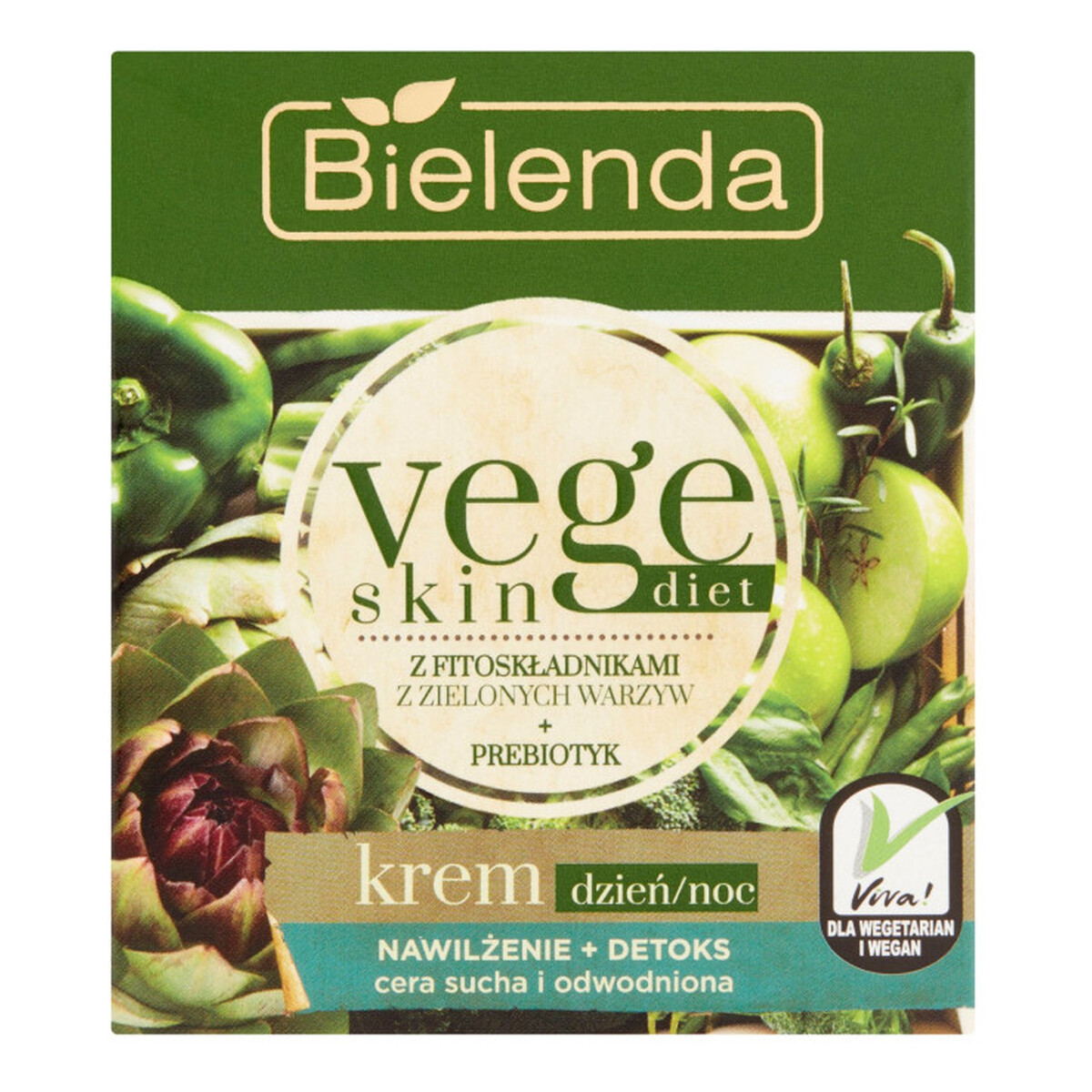 Bielenda Vege Skin Diet Krem nawilżająco-detoksykujący do cery suchej i wrażliwej 50ml