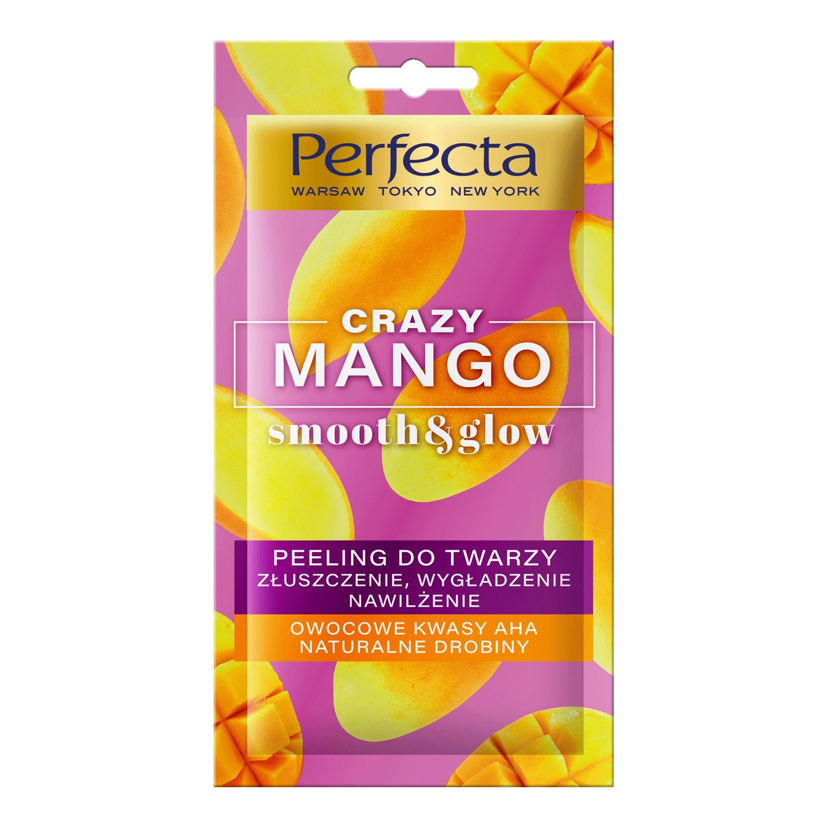 Perfecta Crazy Mango Peeling do twarzy - złuszczenie,nawilżenie i wygładzenie 8ml