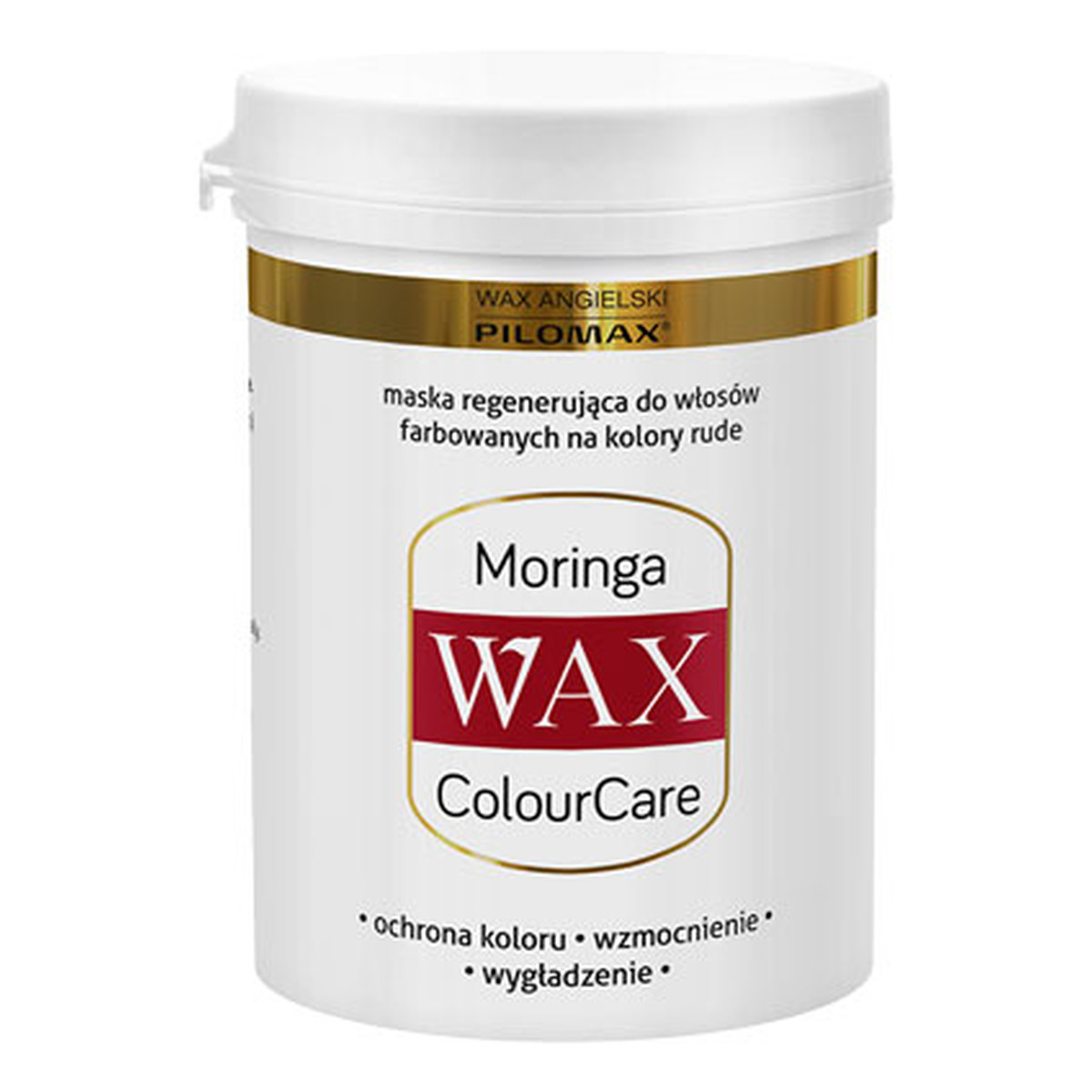 Pilomax Wax Moringa Colour Care Maska Regenerująca Do Włosów Farbowanych Na Kolory Rude 240ml