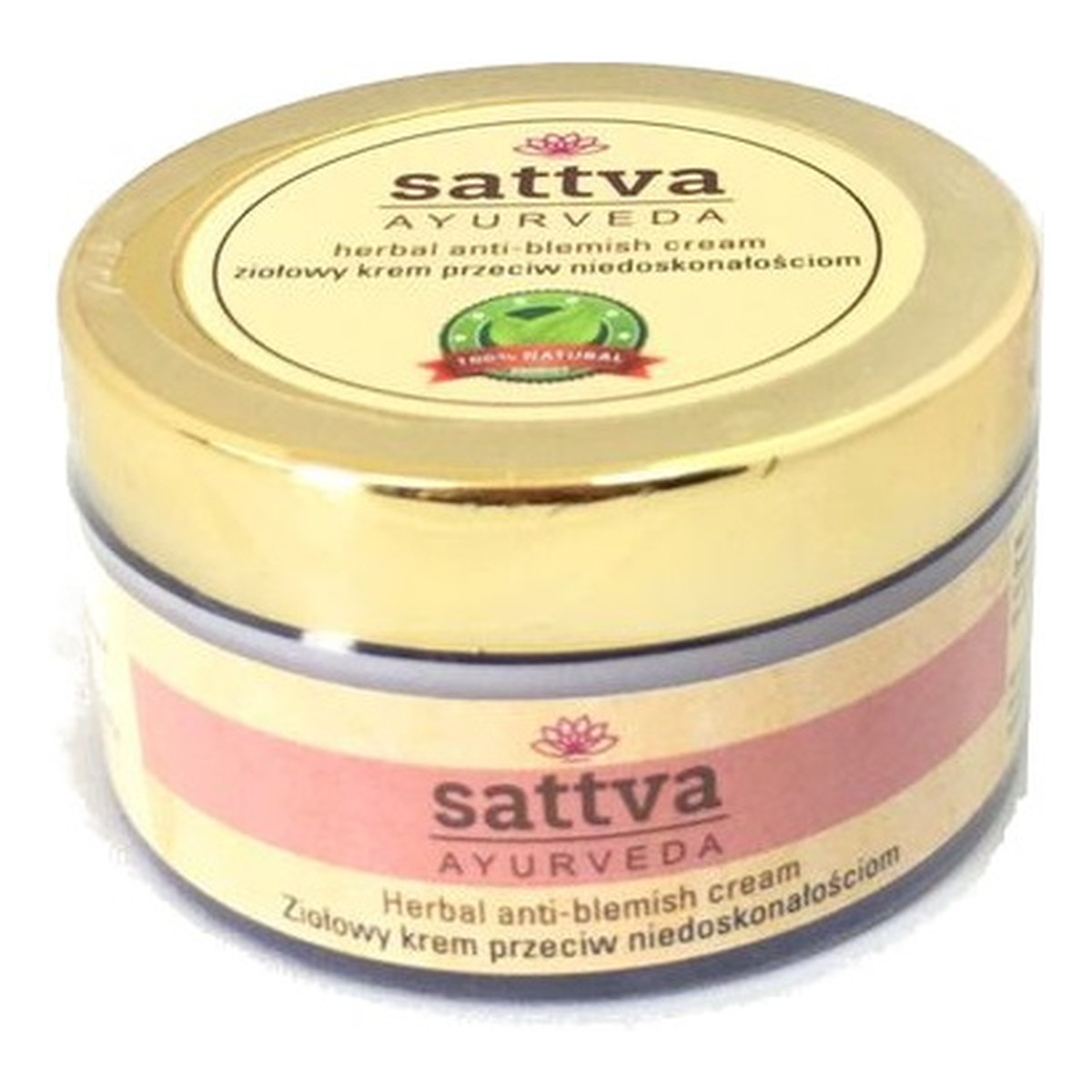 Sattva Ayurveda Ziołowy krem przeciw niedoskonałościom 50g