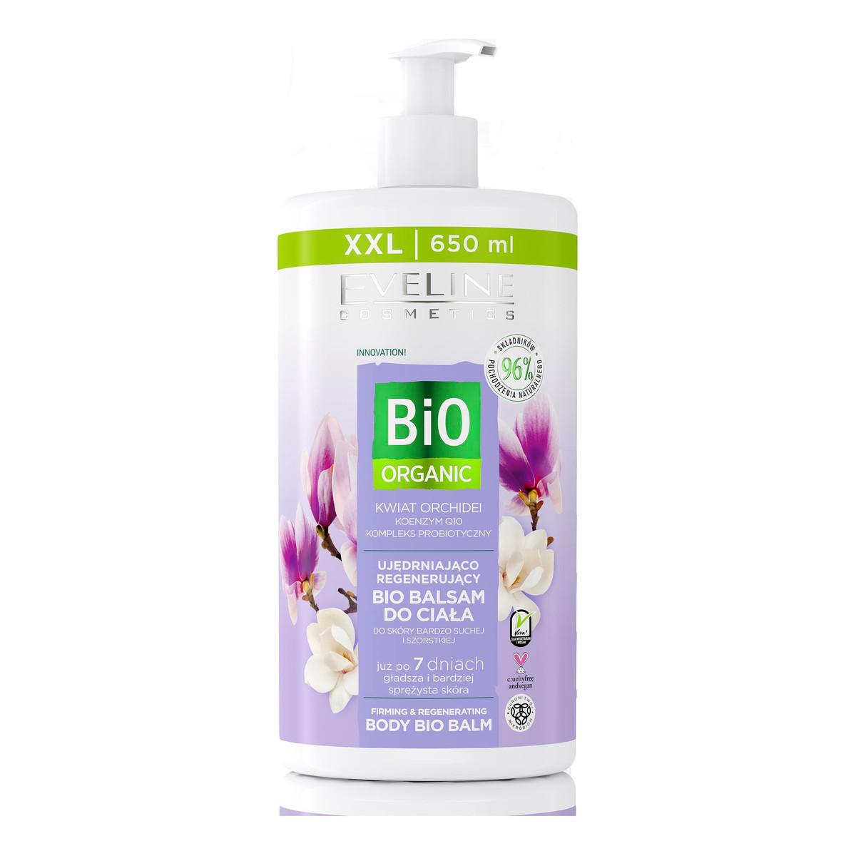 Eveline Bio Organic Ujedrniajaco-Regenerujacy Bio Balsam do ciala Kwiat Orchidei 650ml