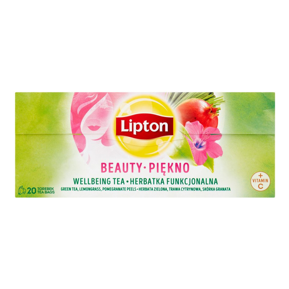 Lipton Piękno Herbata funkcjonalna z witaminą C 20 torebek 32g