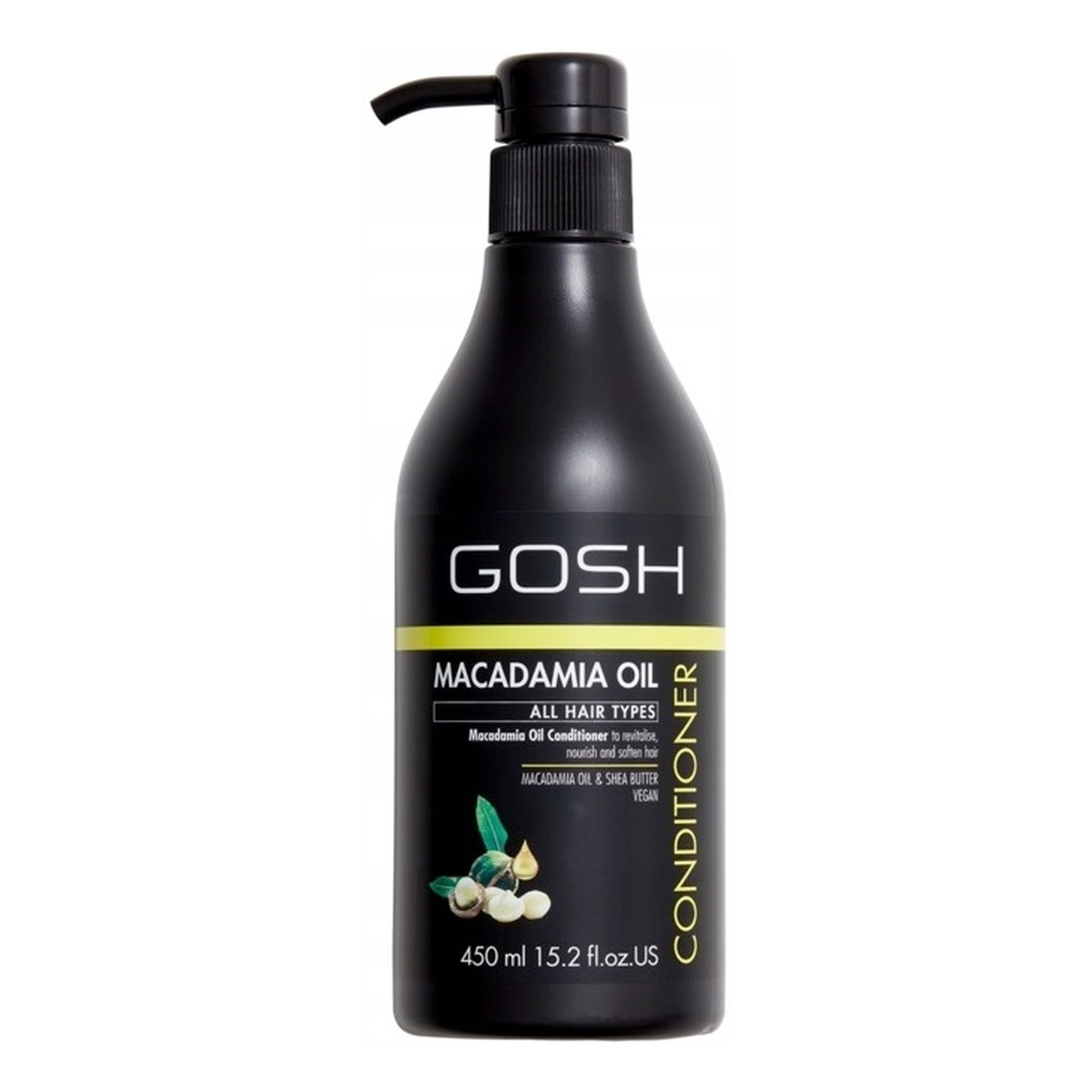 Gosh Macadamia oil odżywka do włosów z olejem macadamia 450ml