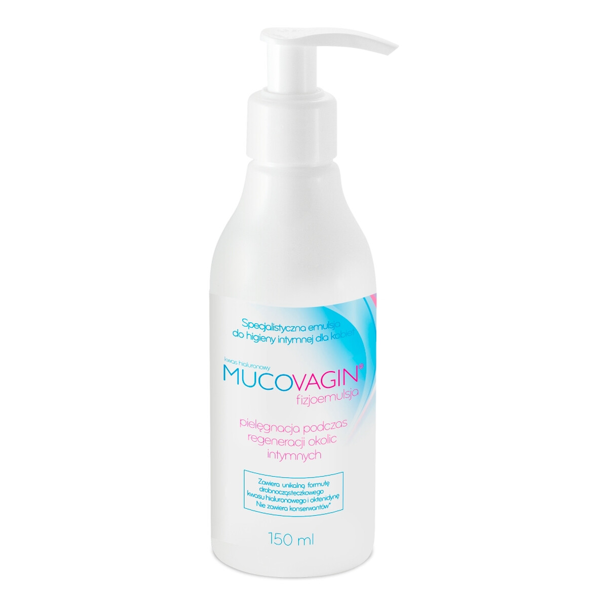 Mucovagin Fizjoemulsja specjalistyczna Emulsja do higieny intymnej kobiet 150ml