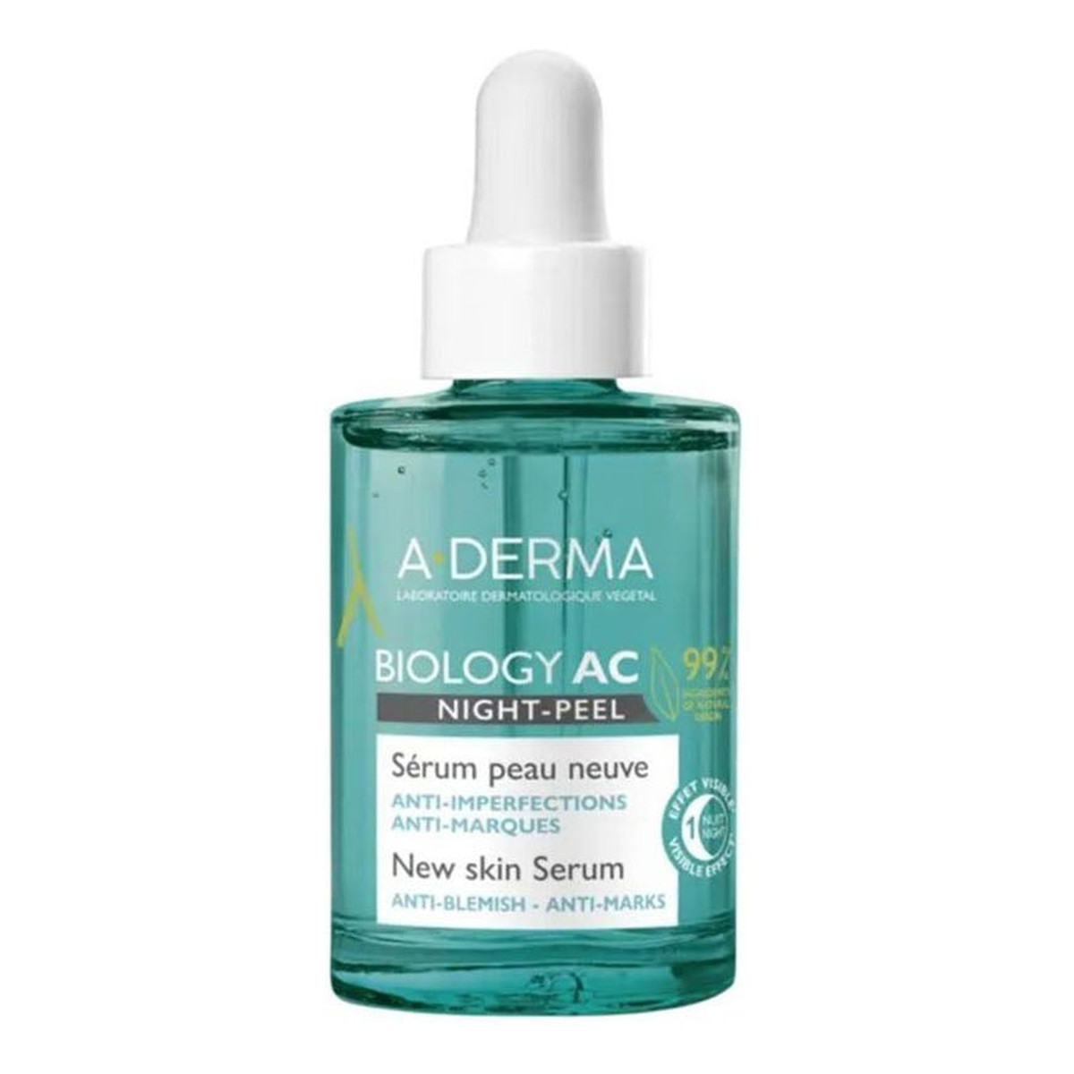 A-Derma Biology AC Night-Peel Organiczne Serum do Twarzy 30ml