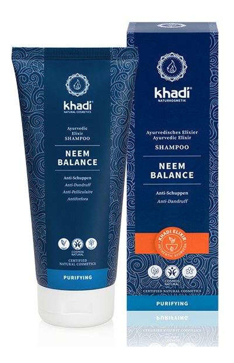 Przeciwłupieżowy szampon do włosów Khadi - Neem