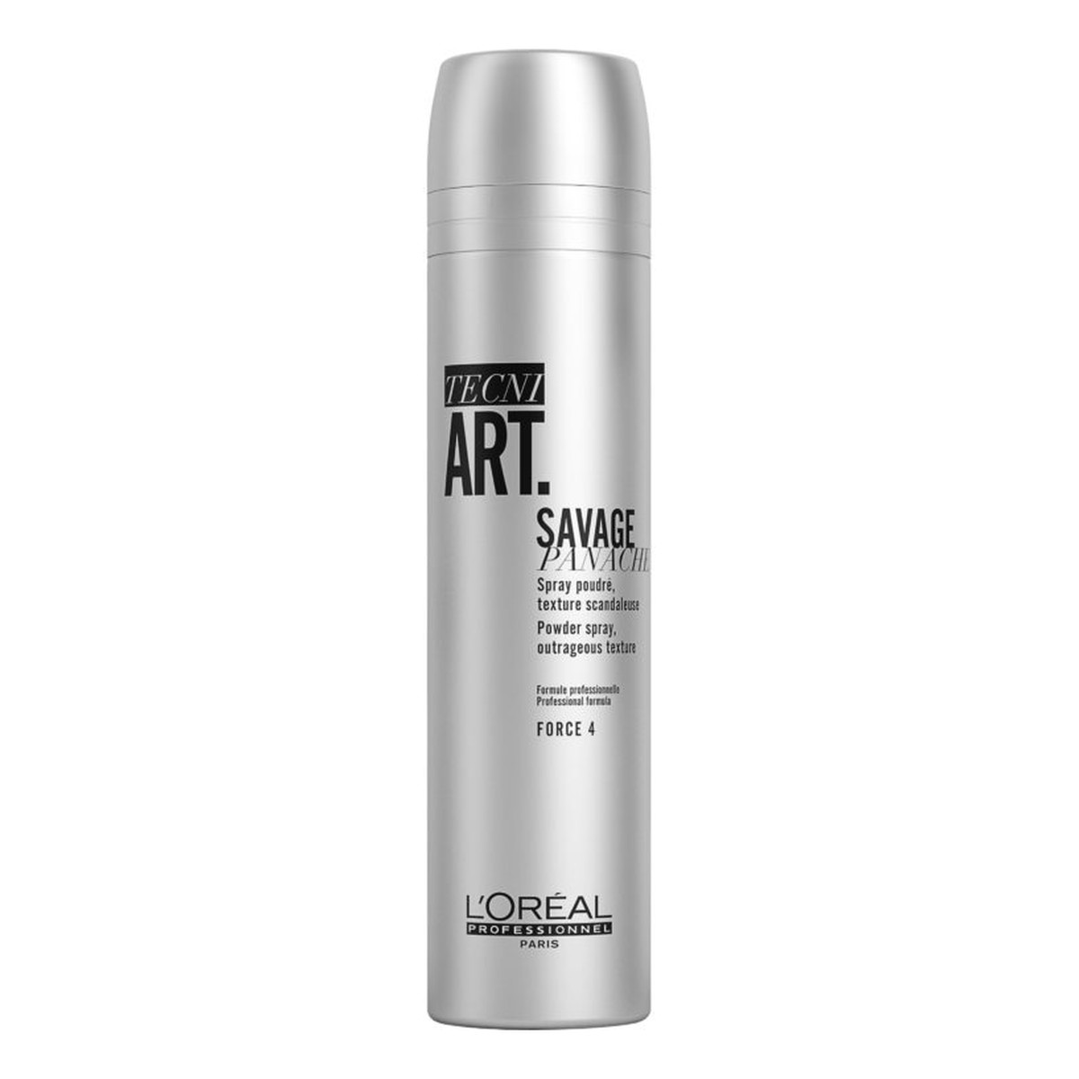 Loreal Tecni Art Pure Savage Panache teksturyzujący puder w spray'u nadający objętość włosom Force 4 250ml