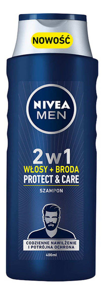 Szampon 2w1 Protect&Care Włosy+broda for men