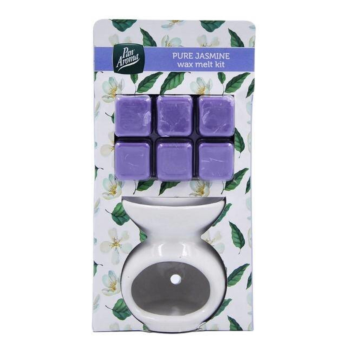 Pan Aroma Wax Melt Kit Zestaw Kominek ceramiczny + Wosk zapachowy Pure Jasmine