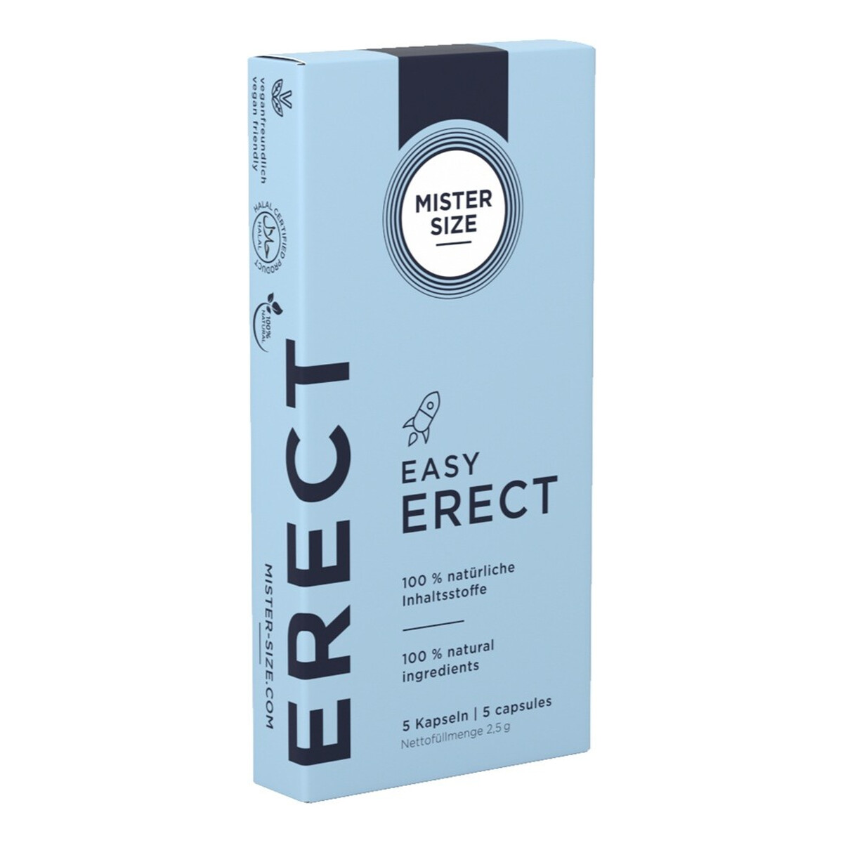 Mister Size Easy erect innowacyjny wegański suplement diety 5 kapsułek