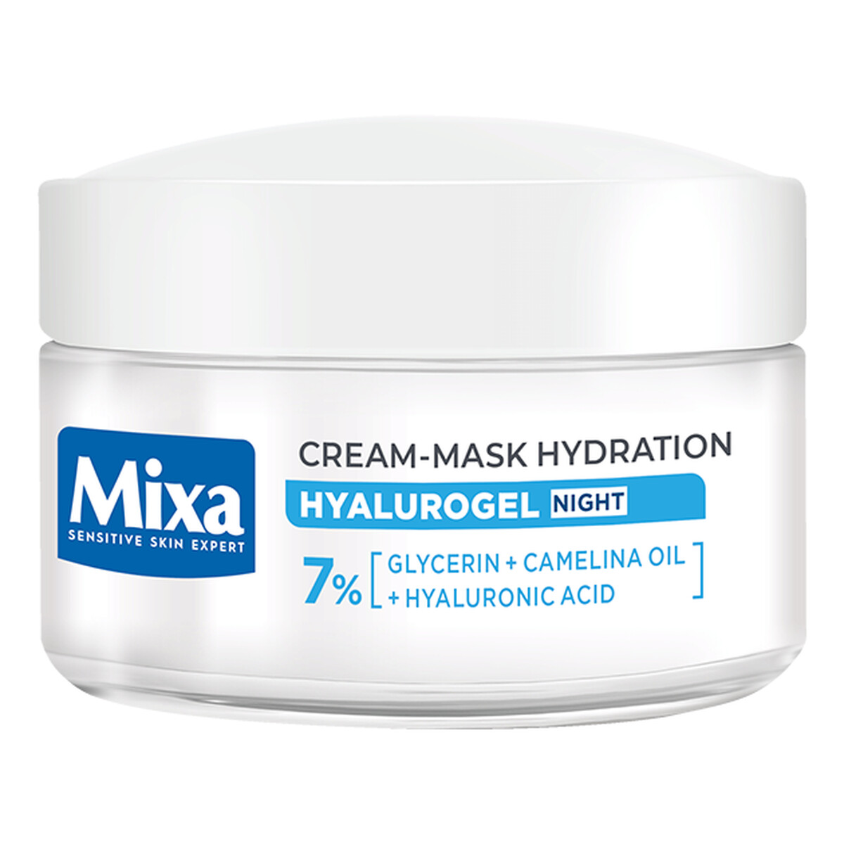 Mixa Ekspert Skóry Wrażliwej Hyalurogel Nocna Odbudowa nawilżający krem-maska na noc 50ml