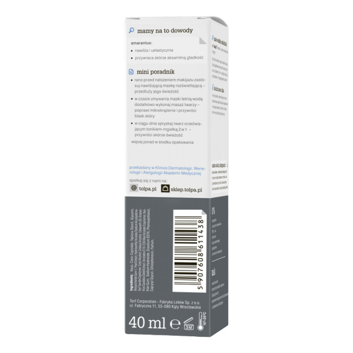 Tołpa Amarantus Botanic Krem Matujący Lekki Na Dzień 40ml