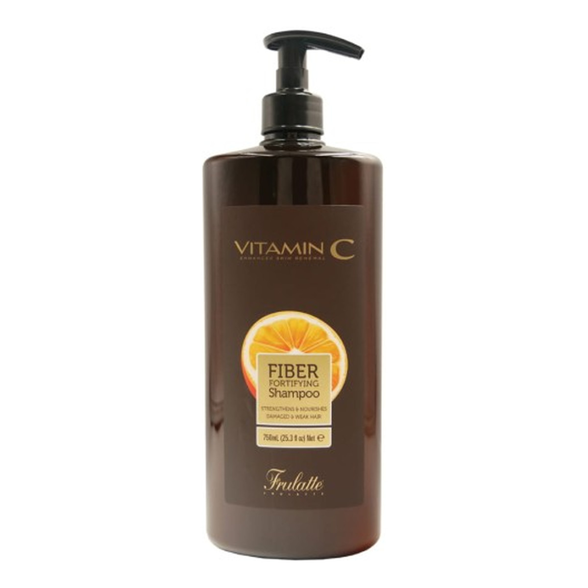 Frulatte Vitamin c fiber fortifying shampoo szampon do włosów z witaminą c 750ml