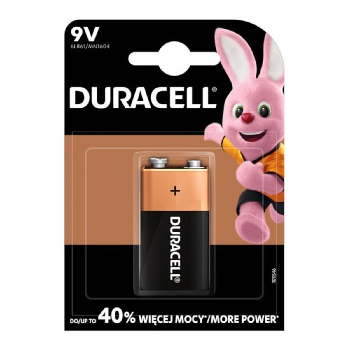 Duracell ALKALINE BASIC EXTRA LIFE BATERIA 9V 6LR61/MN1604 (1)